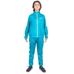 TVStoreOnline Squid Costume Green Jacket And Pants Halloween Cosplay NEW ARRIVALS