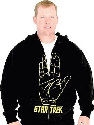 Mighty Fine Spock Hand Live Long And Prosper Hooded Zip Up Sweatshirt Sweaters & Sweatshirts 1 Mighty Fine Spock Hand Live Long And Prosper Hooded Zip Up Sweatshirt Sweaters & Sweatshirts