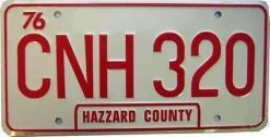 Vendor-unknown General Lee CNH 320 License Plate Comedy