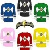 Mighty Fine Shirts / Tops The Power Rangers Long Sleeve Costume T-shirt And Gloves