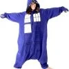 Underboss Police Booth Tardis Hooded Kigurumi One Piece Pajama Pajamas / Underwear