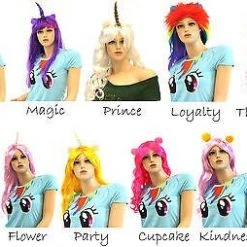 Mighty Fine My Little Pony Costume Wigs Animation