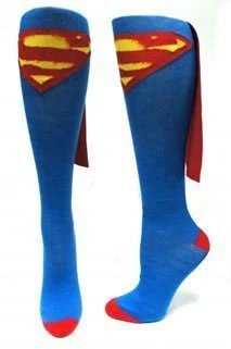 Trevco Superhero Womens Knee High Superman Cape Sock Socks