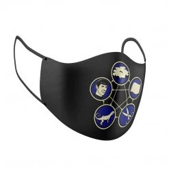 Costume Agent Rock Paper Scissors Lizard Spock Black Deluxe Face Mask Face Masks