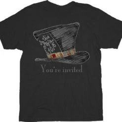 Life Clothing Shirts / Tops Alice In Wonderland Mad Hatter You're Invited T-shirt