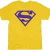Changes Superman Purple Shield Logo T-shirt Shirts / Tops