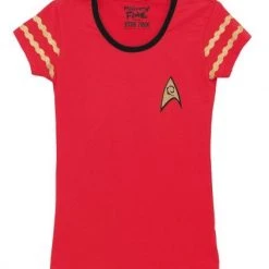 Mighty Fine Women's Shirts Star Trek Starfleet Uniform Logo T-Shirt 5 Mighty Fine Women's Shirts Star Trek Starfleet Uniform Logo T-Shirt