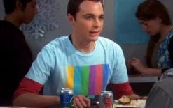 Life Clothing Men's Shirts The Big Bang Theory Sheldon Test Pattern T-shirt