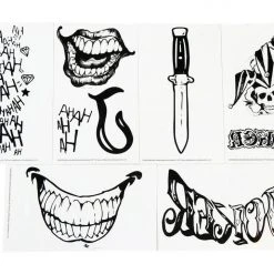 GBG Suicide Squad The Joker Water Transfer Body Tattoos Accessories / Footwear