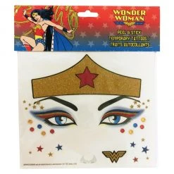 GBG Accessories / Footwear Wonder Woman Peel And Stick Face Tattoos