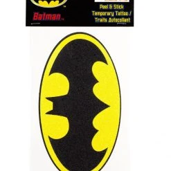 GBG Accessories / Footwear Batman Glittery Logo Peel And Stick Temporary Arm Tattoo