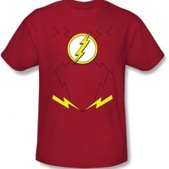 Trevco Shirts / Tops The Flash Uniform Costume Adult Red T-Shirt