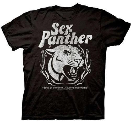 Ripple Junction Shirts / Tops Anchorman Distressed Sex Panther Image T-Shirt 1 Ripple Junction Shirts / Tops Anchorman Distressed Sex Panther Image T-Shirt