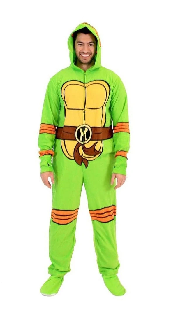 Underboss TMNT Michelangelo Green Union Suit 1 Underboss TMNT Michelangelo Green Union Suit