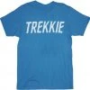 Mighty Fine Star Trek Trekkie Turquoise Blue Adult T-Shirt