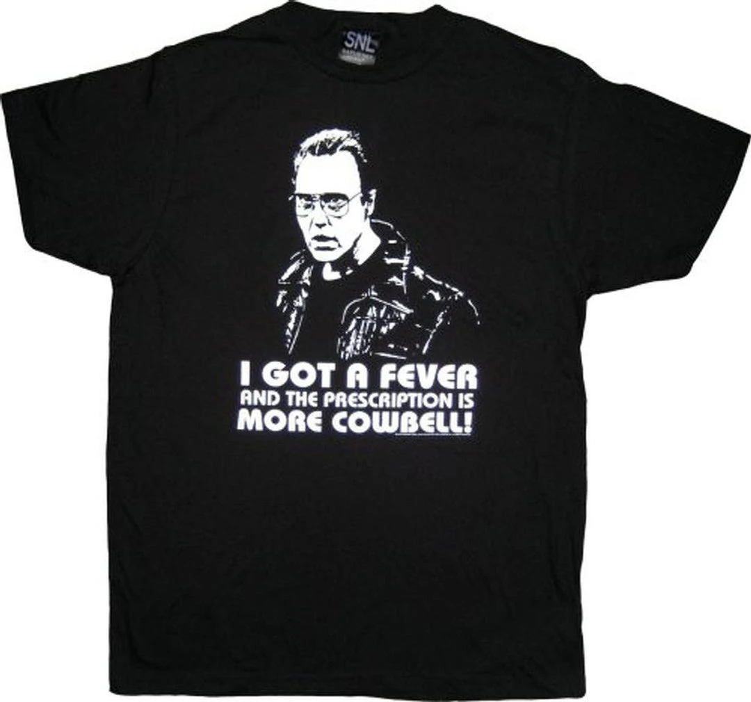Art Box SNL Christopher Walken More Cowbell T-shirt 1 Art Box SNL Christopher Walken More Cowbell T-shirt