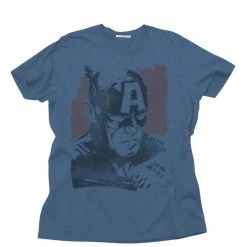 Junk Food Shirts / Tops Captain America Distressed Face T-Shirt