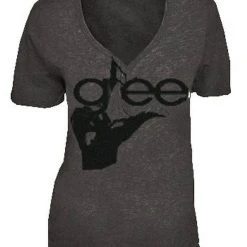 Awake/Jem Glee Hand V-Neck Acid Washed T-shirt
