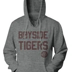Ripple Junction Bayside Tigers Adult Gray Hoodie Hoodies