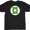 Graphits Designs Green Lantern Logo Black Adult T-shirt Shirts / Tops
