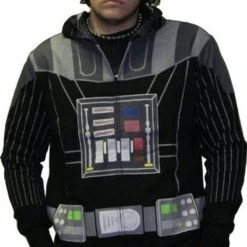 Mad Engine Darth Vader Costume Mask Hooded Sweatshirt Hoodie Jacket Sweaters & Sweatshirts