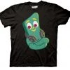 Vendor-unknown Gumby Headphones Black Mens T-shirt Shirts / Tops