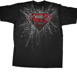 Fifth Sun Superman Super Steel Red Foil Print T-shirt Shirts / Tops