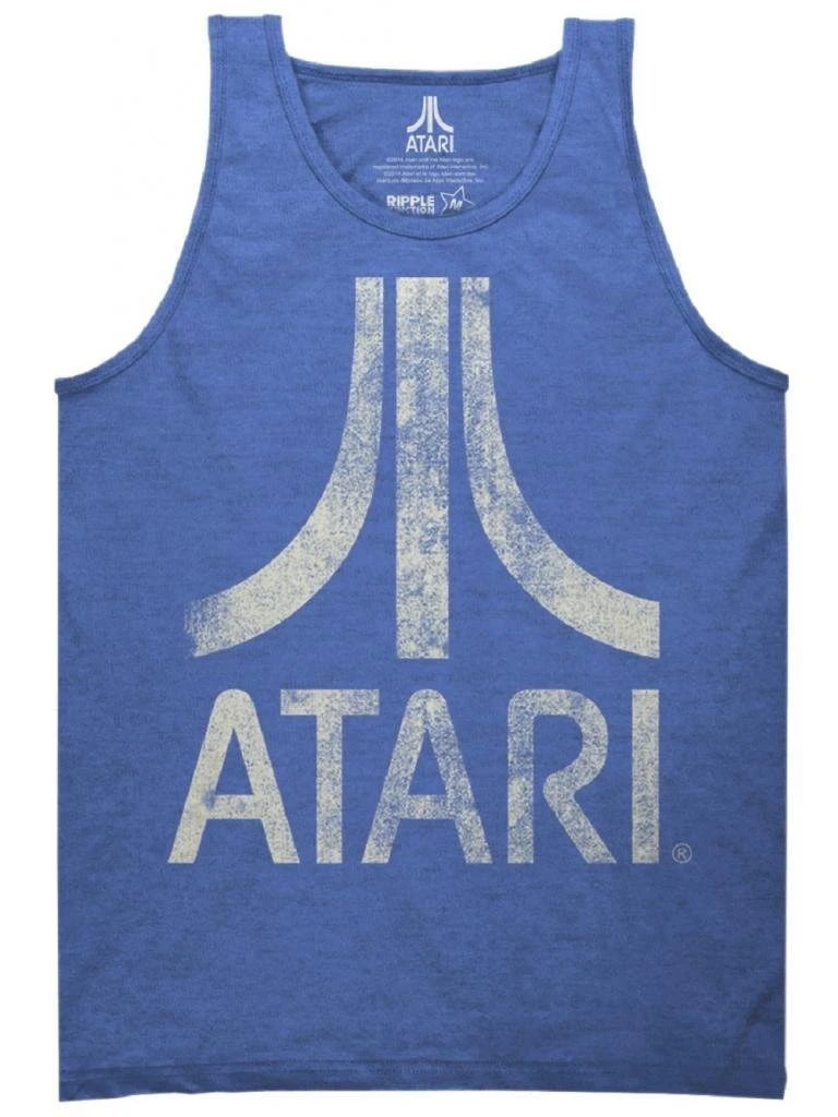 Ripple Junction Atari Distressed Logo Adult Tank Top Tank Tops 1 Ripple Junction Atari Distressed Logo Adult Tank Top Tank Tops
