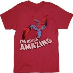 Mighty Fine Shirts / Tops Spider-Man I'm Kinda Amazing T-shirt