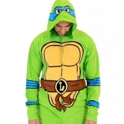 Underboss TMNT Leonardo Green Union Suit Pajamas / Underwear 7 Underboss TMNT Leonardo Green Union Suit Pajamas / Underwear
