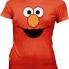 Mighty Fine Shirts / Tops Sesame Street Elmo Face Juniors T-shirt