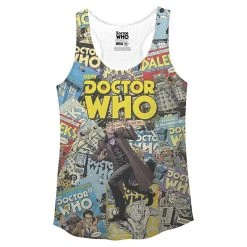 Ripple Junction Doctor Who Comic Covers Racerback Tank Tank Tops