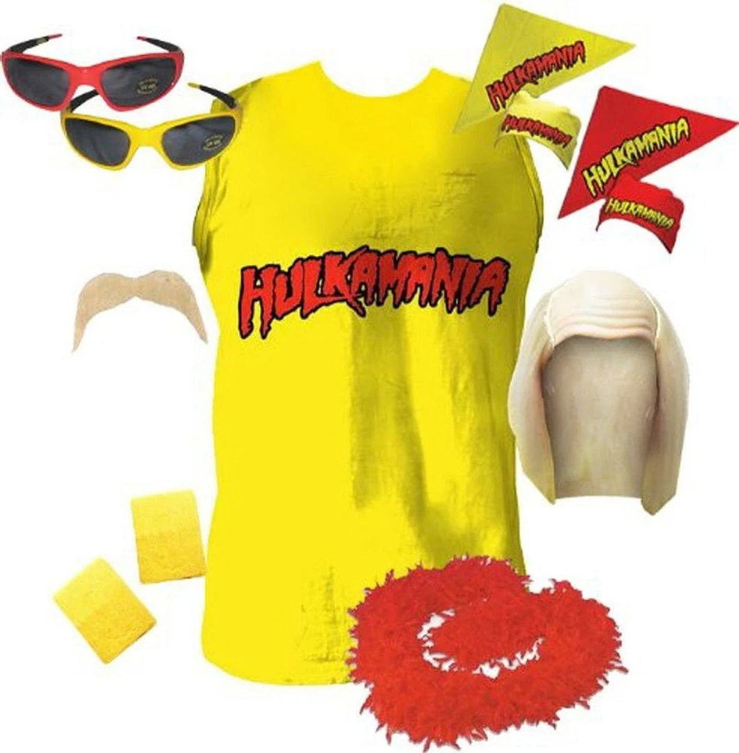 Costume Agent Hulk Hogan Hulkamania Complete Costume Set Reality / Sports / Other 1 Costume Agent Hulk Hogan Hulkamania Complete Costume Set Reality / Sports / Other