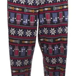 Underboss Fair Isle Tardis Dalek Sonic Screwdriver Snowflakes Lounge Pants
