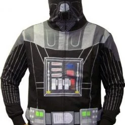 Mad Engine Darth Vader Costume Mask Hooded Sweatshirt Hoodie Jacket Sweaters & Sweatshirts