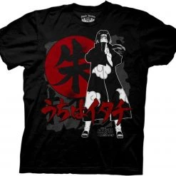 Ripple Junction Men's Shirts Naruto Anime Shippuden Sasuke Itachi Symbols T-shirt