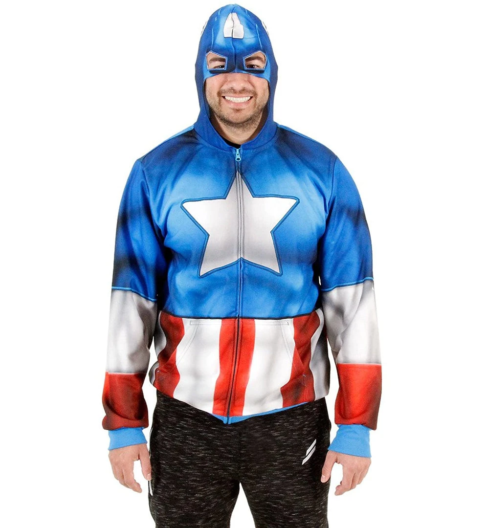 Mad Engine Captain America Fleece Zip Hoodie And Backpack Hoodies 3 Mad Engine Captain America Fleece Zip Hoodie And Backpack Hoodies