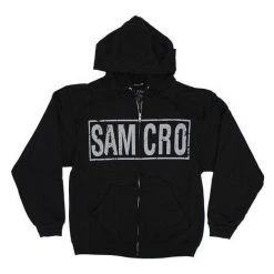Changes SOA Samcro Boxed Reaper Zip-Up Hoodie Hooded Sweatshirt Sweaters & Sweatshirts