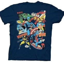 Jem Shirts / Tops UV Collage Navy Youth T-shirt