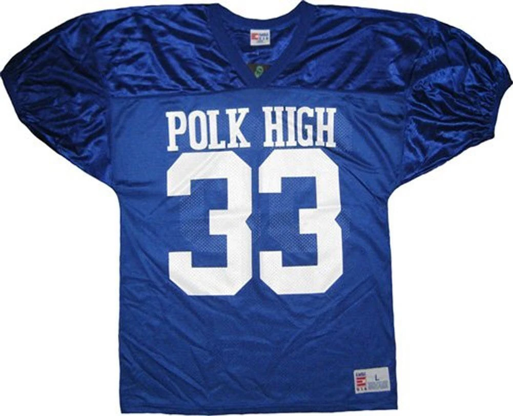 American Classics Polk High 33 Officially Licensed Distressed Football Jersey 2 American Classics Polk High 33 Officially Licensed Distressed Football Jersey