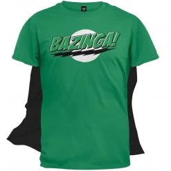 Ripple Junction The Big Bang Theory Bazinga! T-shirt With Attachable Cape Shirts / Tops