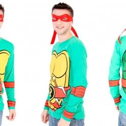 TVStoreOnline TMNT Long Sleeves Costume T-shirt & Eye Mask 34 TVStoreOnline TMNT Long Sleeves Costume T-shirt & Eye Mask