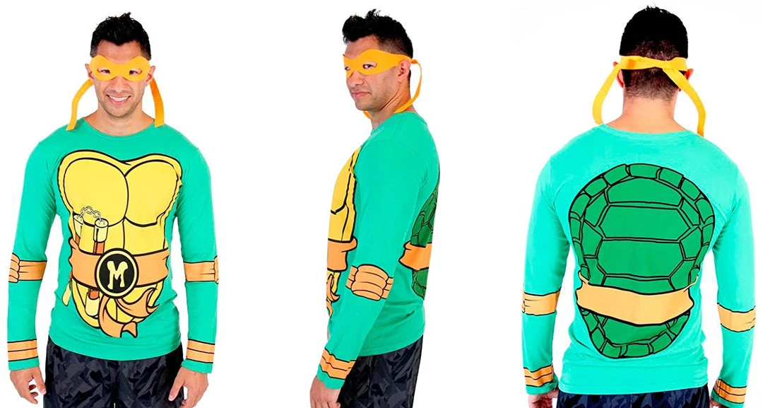 TVStoreOnline TMNT Long Sleeves Costume T-shirt & Eye Mask 18 TVStoreOnline TMNT Long Sleeves Costume T-shirt & Eye Mask