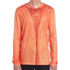 Faux Real Shirts / Tops Mens Faux Tuxedo Long Sleeve Tee