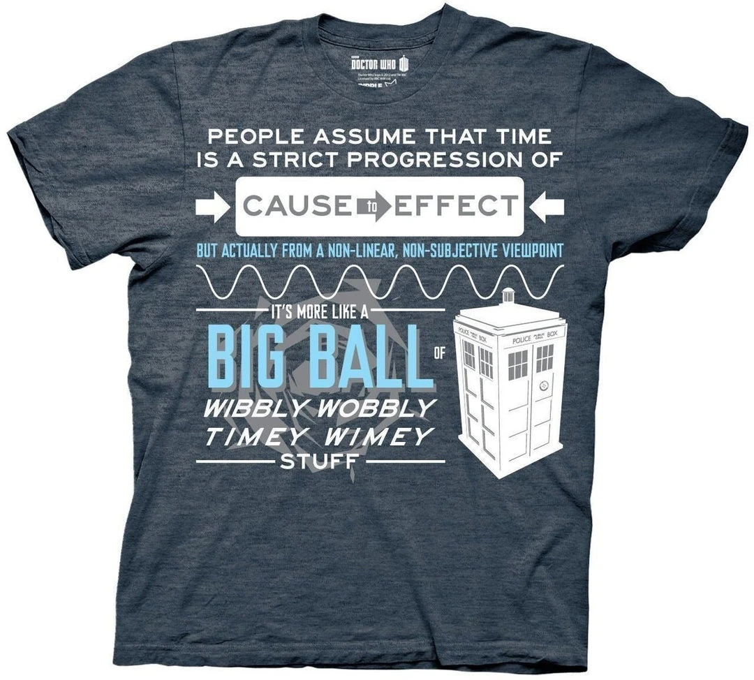 Ripple Junction Doctor Who Wibbly Wobbly Quote T-Shirt Shirts / Tops 2 Ripple Junction Doctor Who Wibbly Wobbly Quote T-Shirt Shirts / Tops