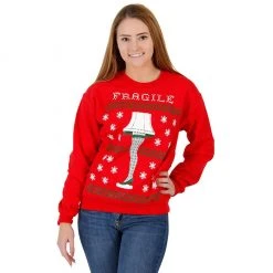 Ripple Junction Sweaters & Sweatshirts A Christmas Story Leg Lamp Fleece Sweatshirt
