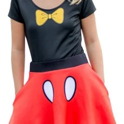 Mighty Fine Minnie Mouse Bodysuit And Skirt Costume Set