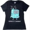 Mighty Fine Beemo Is Camera Juniors Black T-shirt
