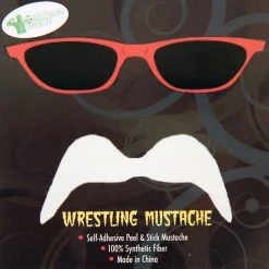 Costume Agent Blonde Wrestler Costume Mustache Accessories / Footwear