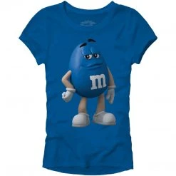 Mad Engine M&M's Candy Character Face Juniors T-Shirt Women's Shirts